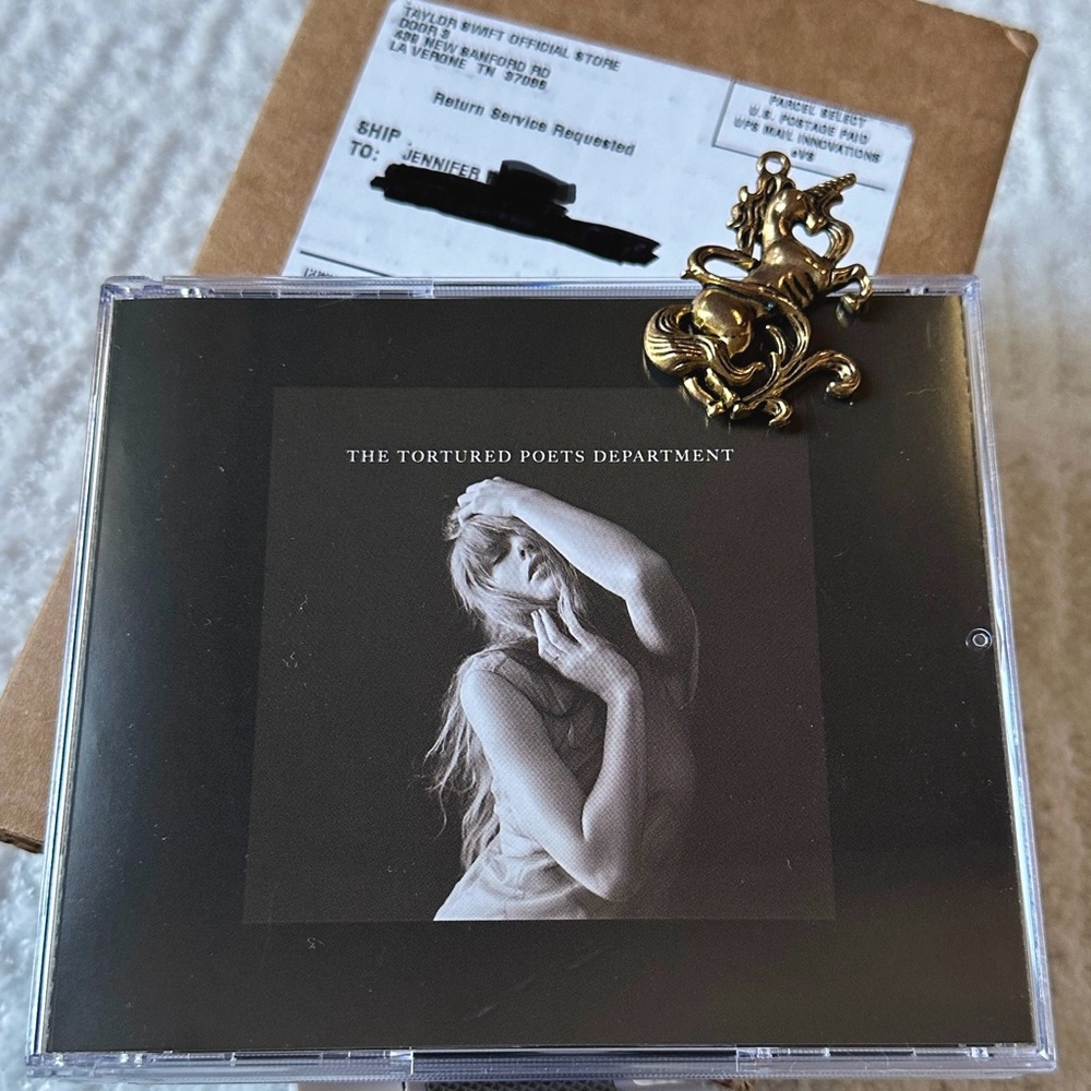 TTPD Collector's Edition Deluxe CD + Bonus Track "The Black Dog" by Taylor Swift